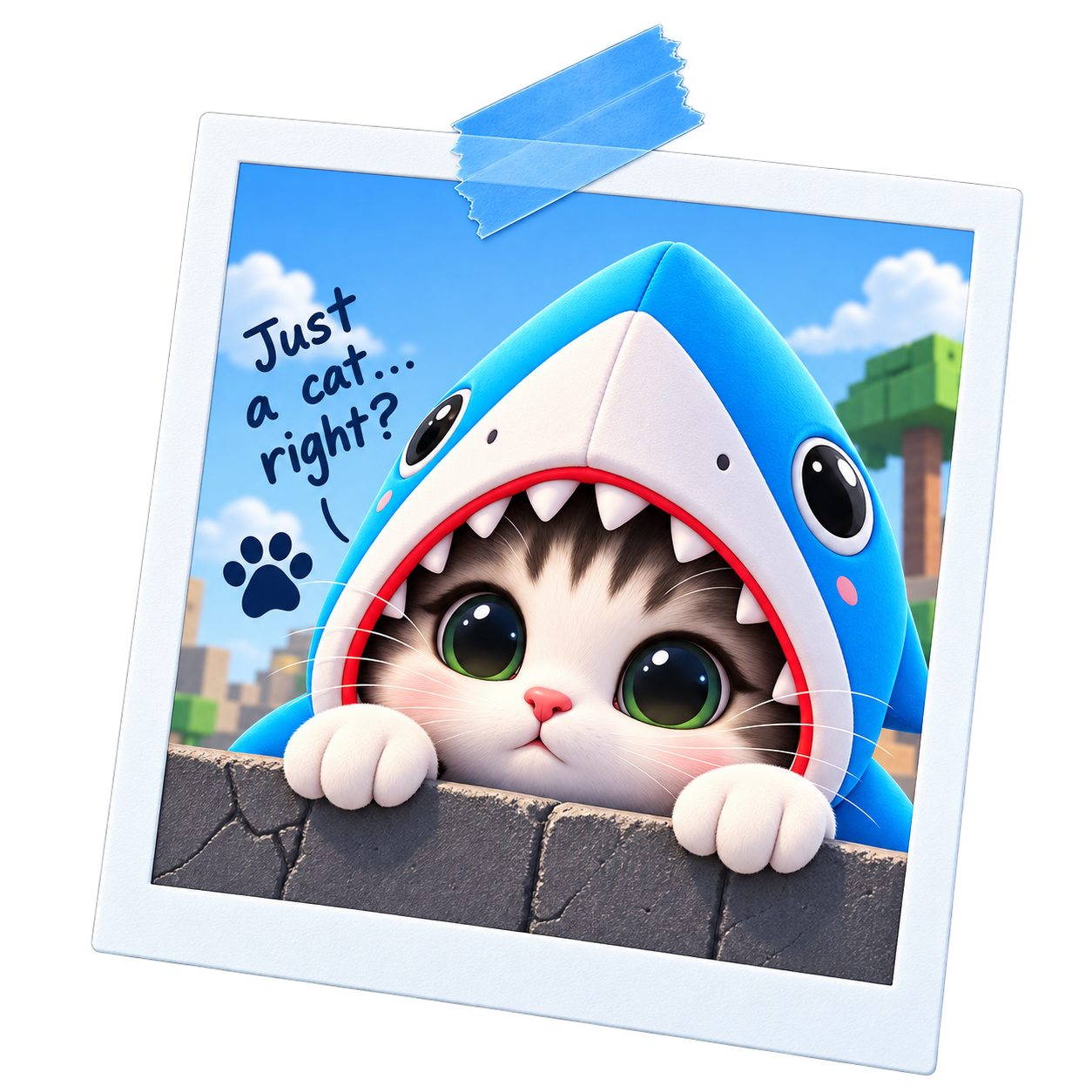 Shark Cat, the mascot behind the origin story